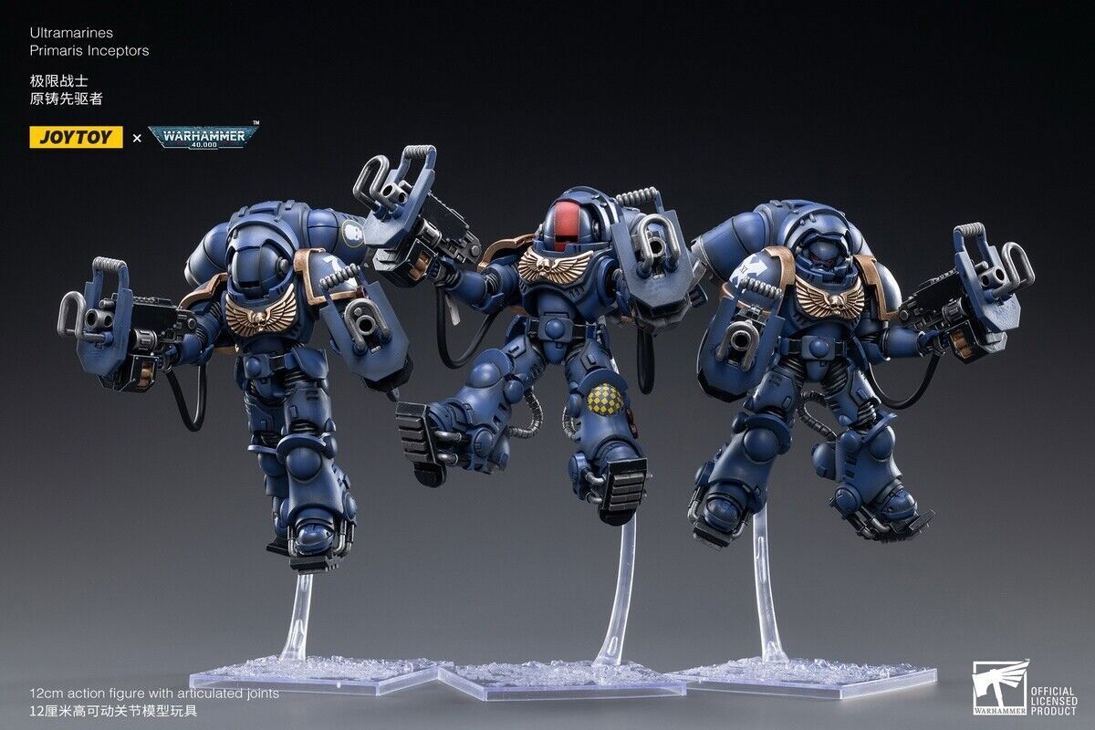 JOYTOY X Warhammer 40k JT2191 Ultramarines Primaris Inceptors 1/18 Figure SET 3