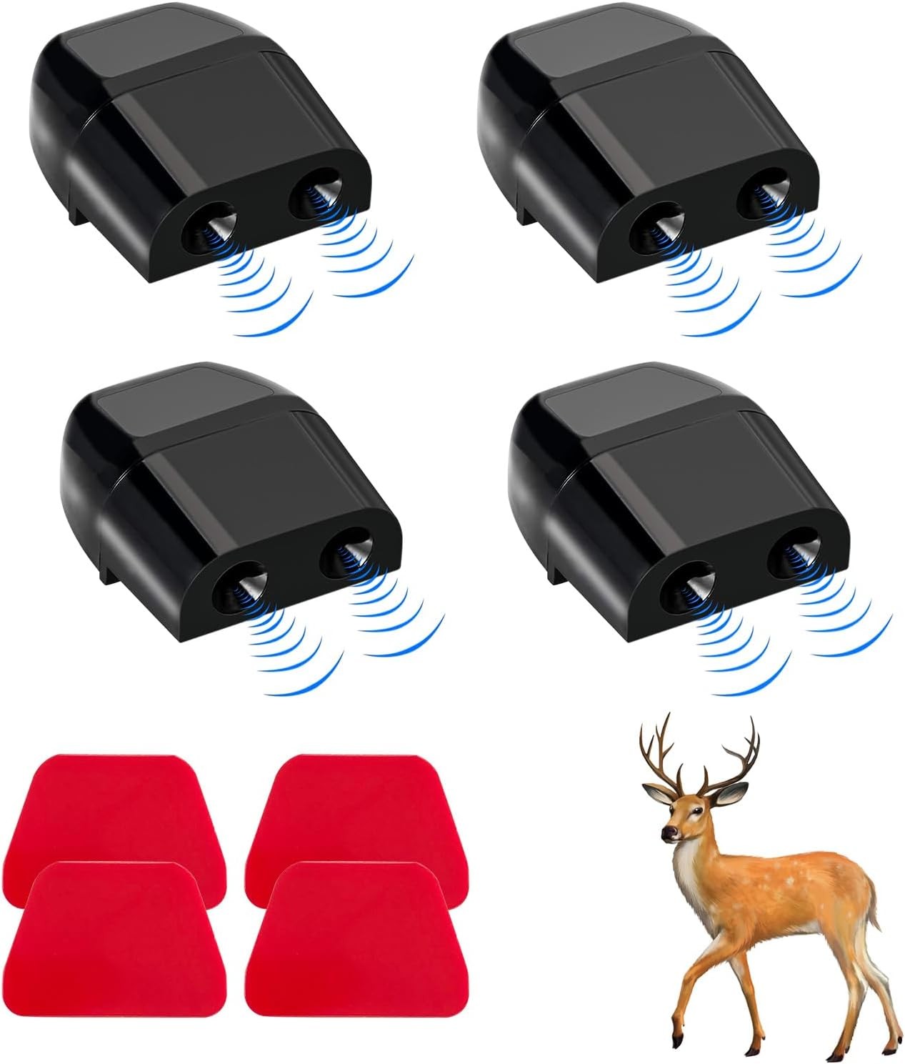 4 PCS Deer Whistles for Car, Auto Save a Deer Warning Device, Universal Deer Hor