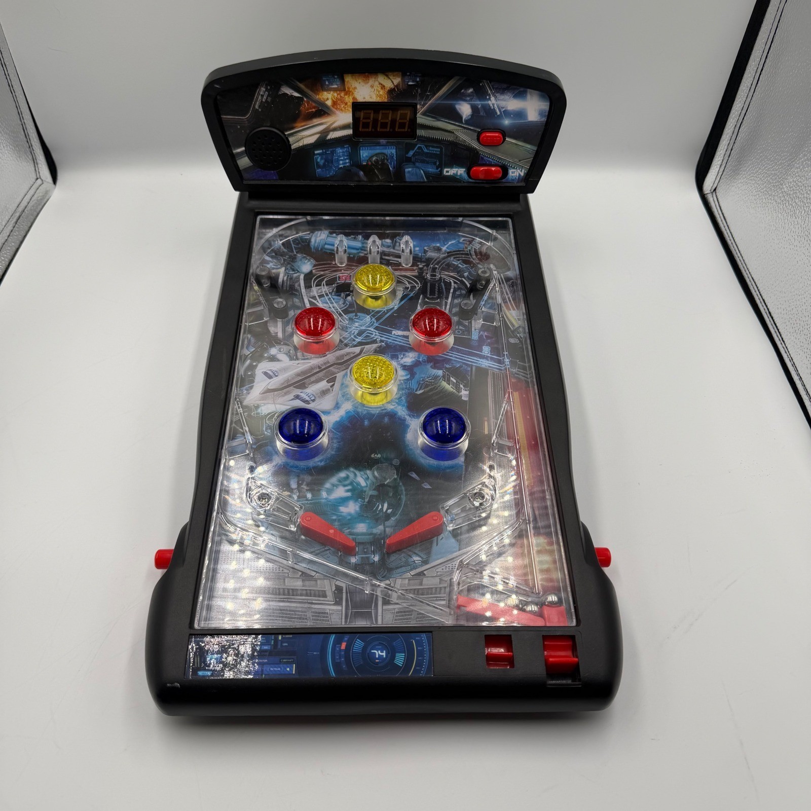 New Era Interactive Pinball Game Black Tabletop Floor Arcade Tested Works