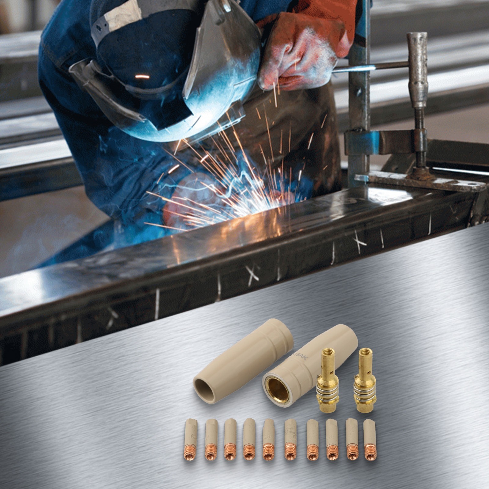 Professional Quality 15AK Coating Protection Nozzle Set for Metalworkers