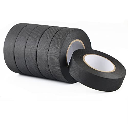 6 Rolls Wire Loom Harness Tape Automotive Heat Resistant Fabric Wire Harness Tap