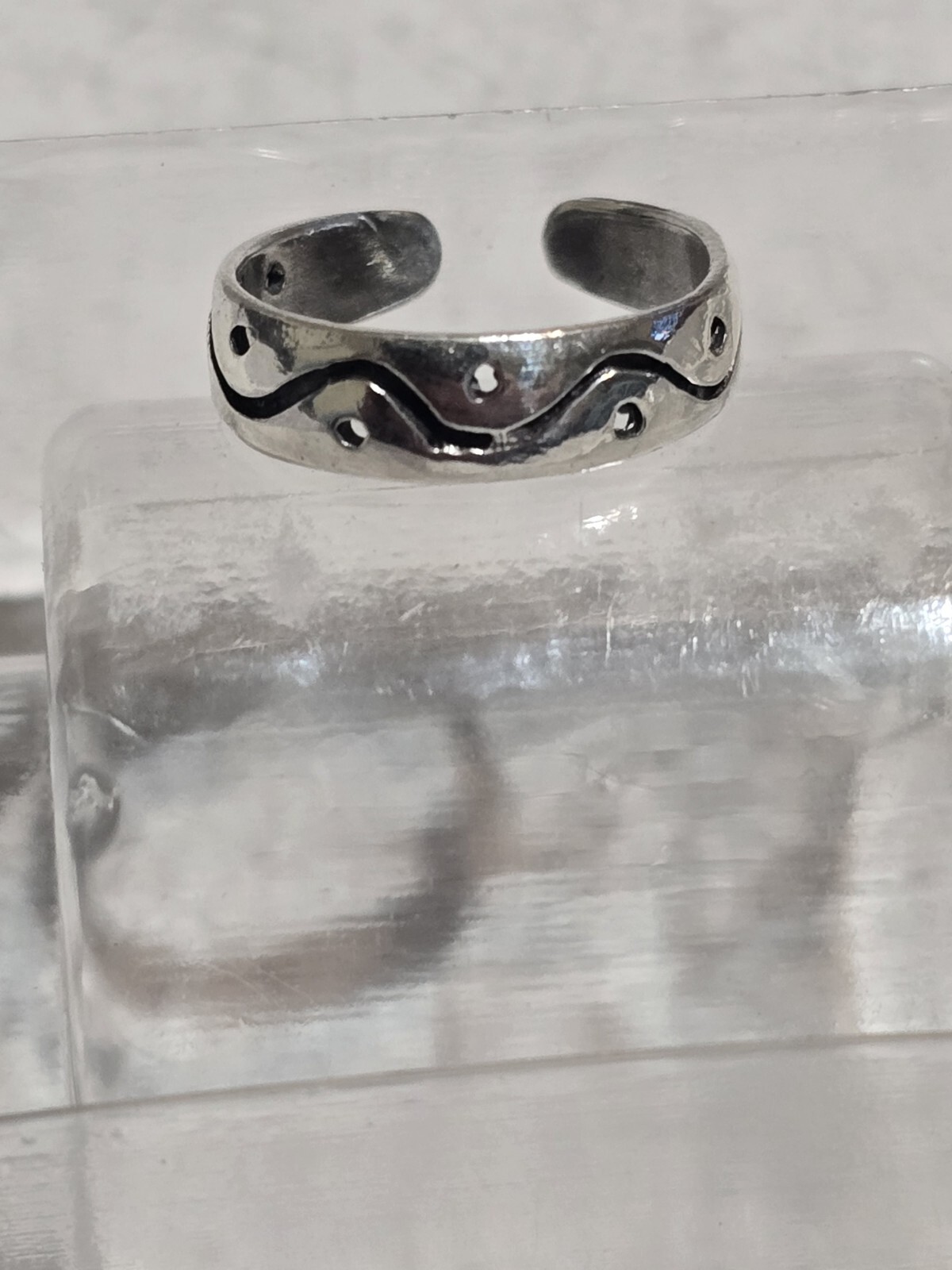 3 Sterling Silver Toe Ring Adjustable Size