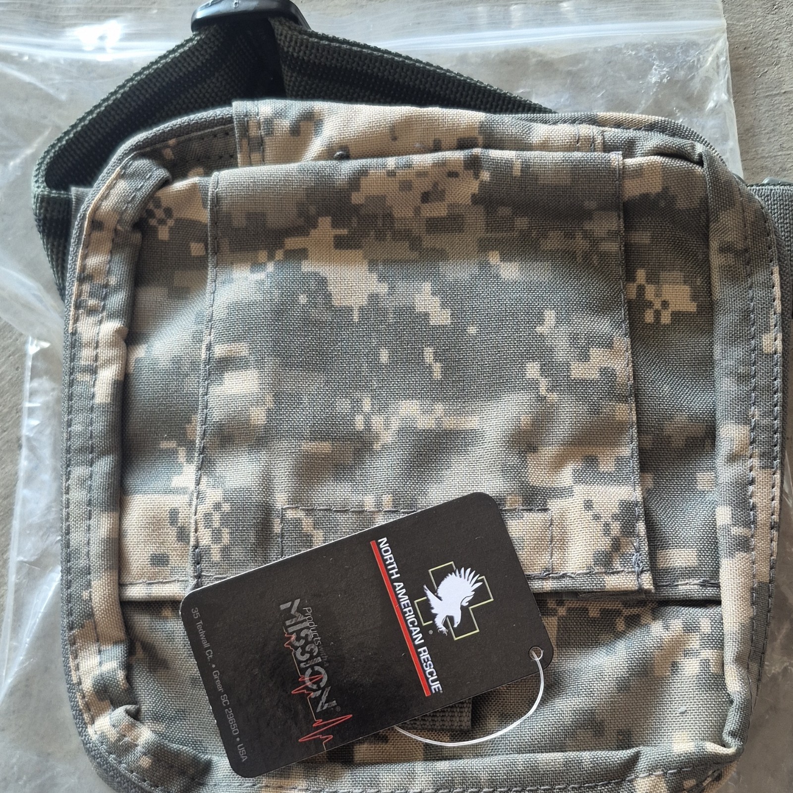 North American Rescue Drop Leg Tactical Bag MOLLE Nylon Buckle Camouflage
