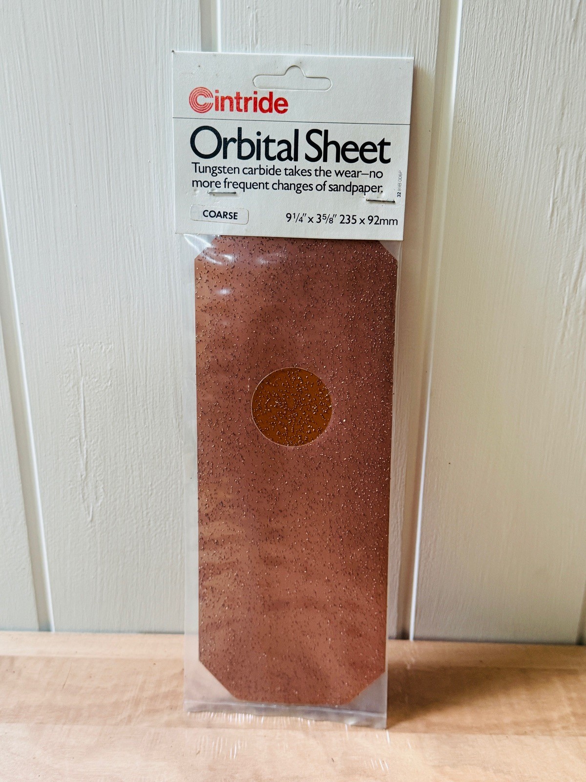 CINTRIDE No.32 Tungsten Carbide Orbital Sanding Sheet COARSE 235 x 92mm