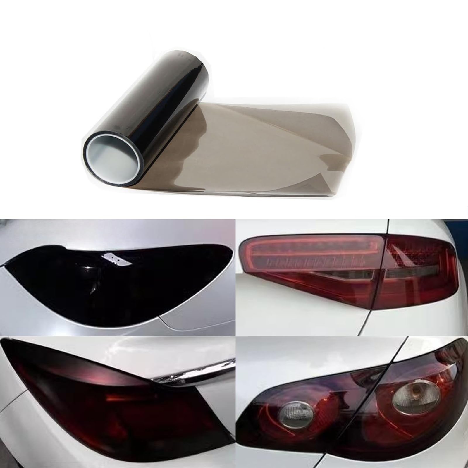 11.81 * 59.05 Inches Light Smoke Black Tint Film Vinyl Sticker for Car Dark