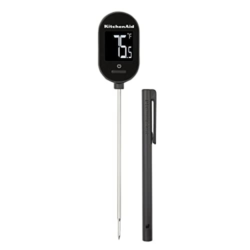 KitchenAid KQ910 Backlit Instant Read Digital Food Kitchen Grill Thermometer,