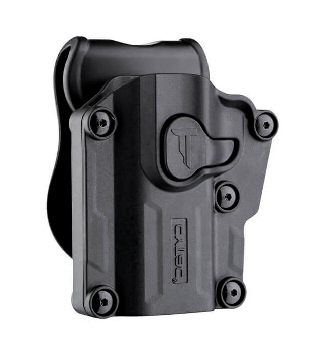 Left Handed Universal Level 2 OWB Gun Paddle Holster w/ Quick Release Button