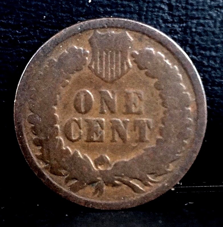 1882 1c Indian Head cent penny Bronze coin