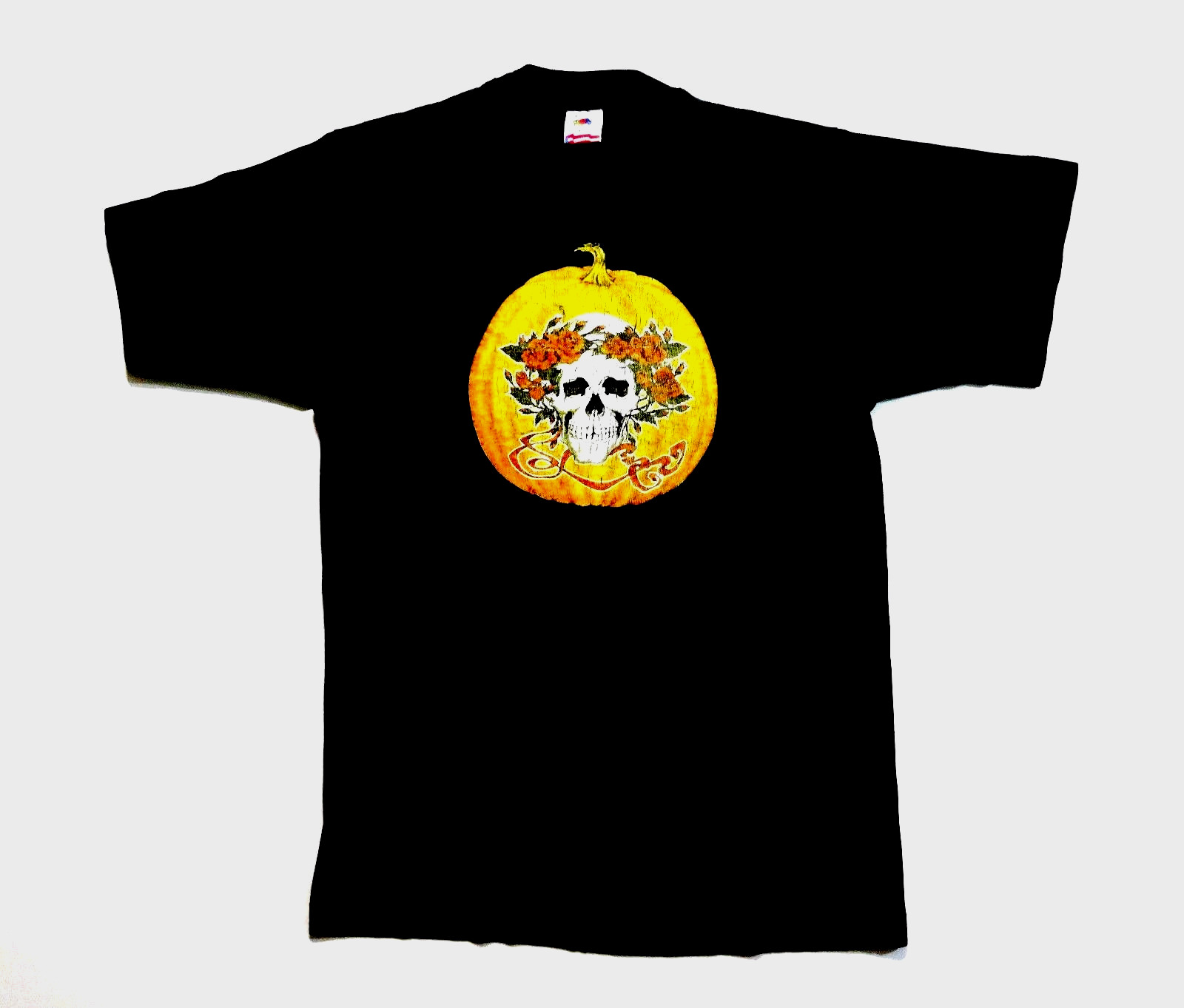 Grateful Dead Shirt T Shirt Vintage 1989 Halloween Pumpkin Roses GD Mikio GDM M
