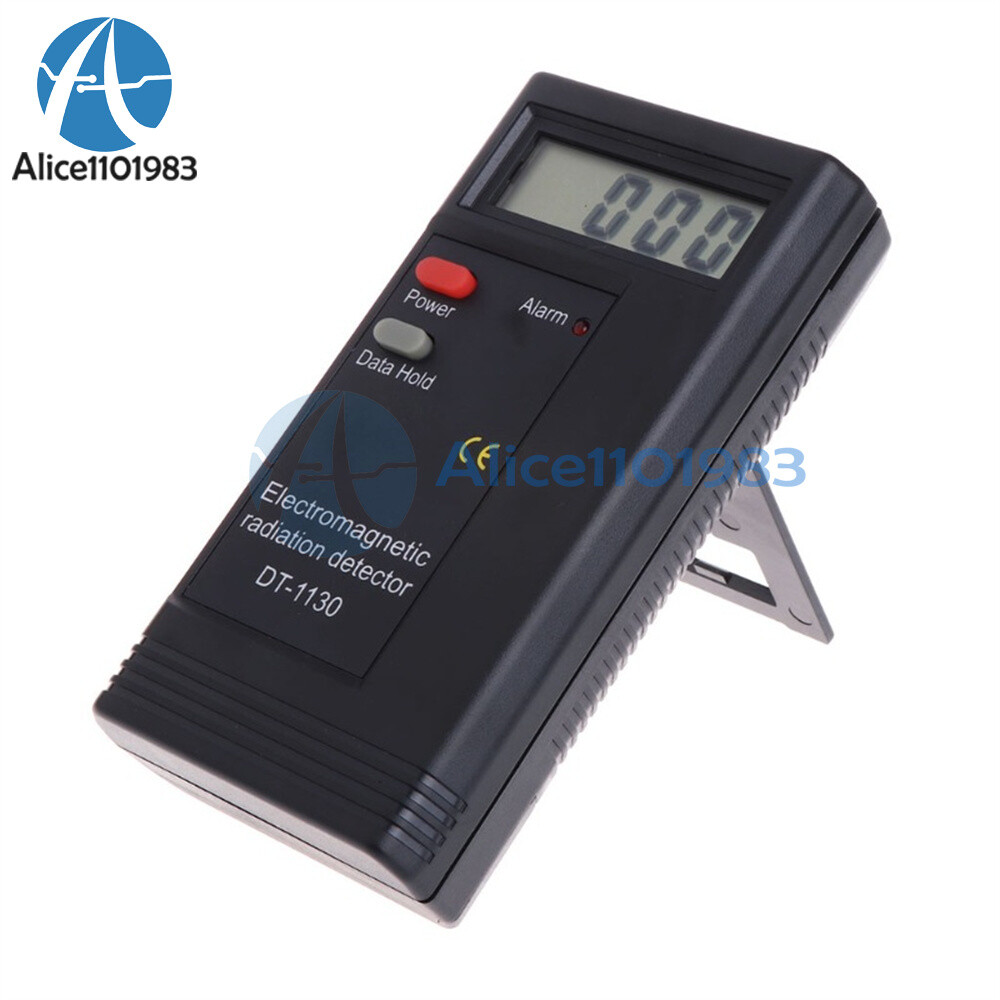 EMF Meter Electromagnetic Radiation Measuring Tool 50HZ-1999MHZ audio led alarm
