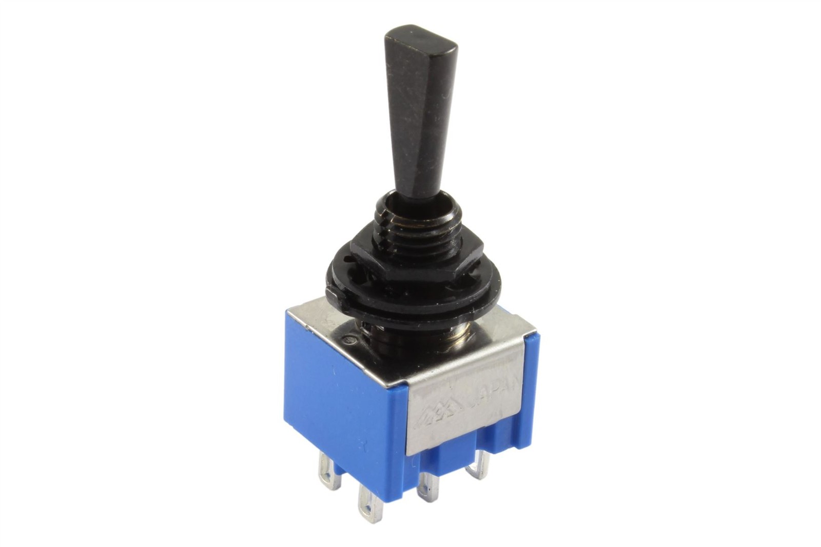 Mini Flat Paddle Toggle Switch 3-way On-On-On Black