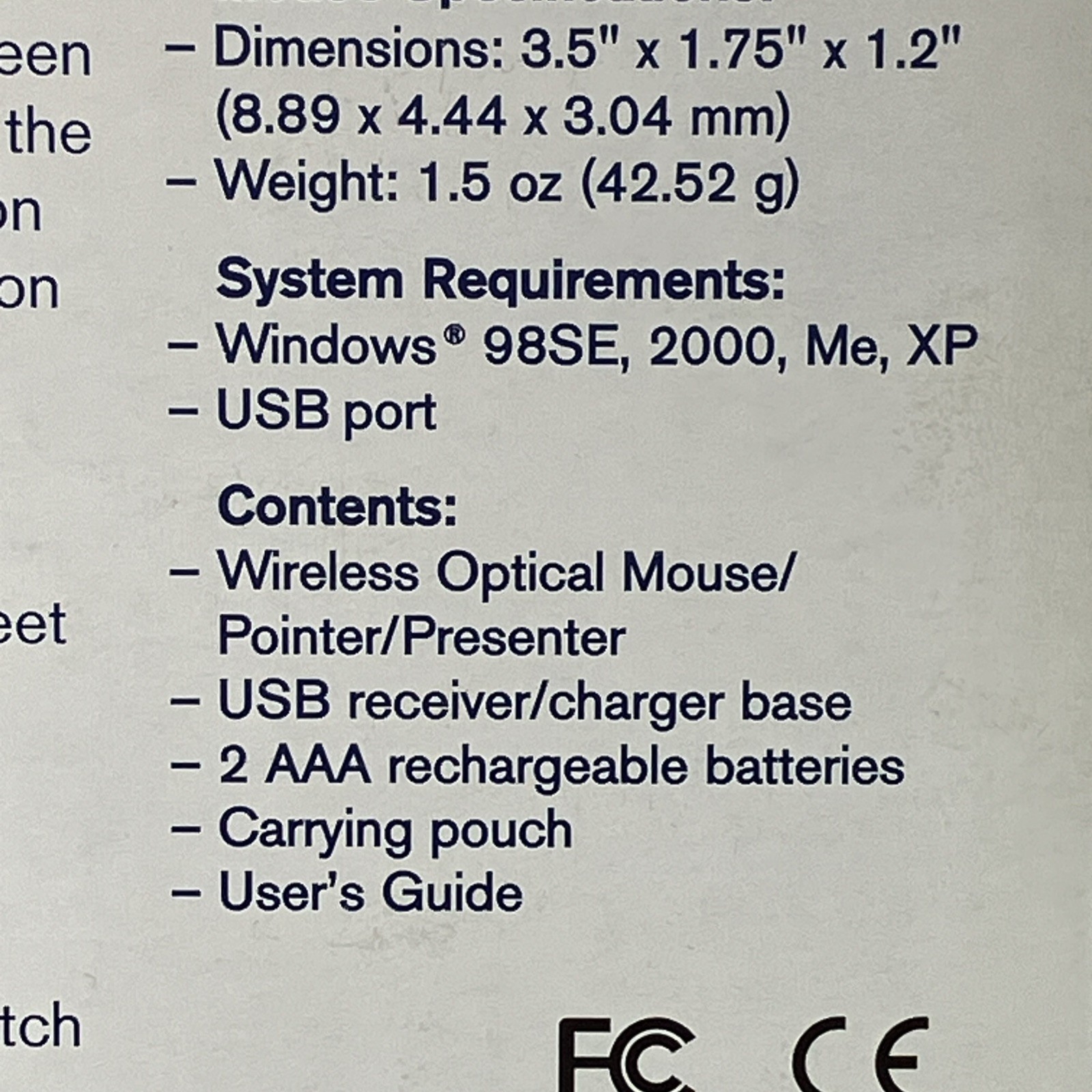 Targus PAWM001U Wireless Optical Mouse Pointer Presenter Brand New Sealed