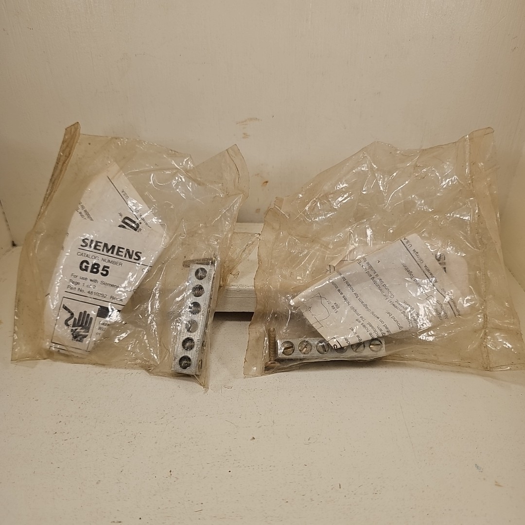 Lot Of 2 New Siemens GB5 Equipment Ground Bar