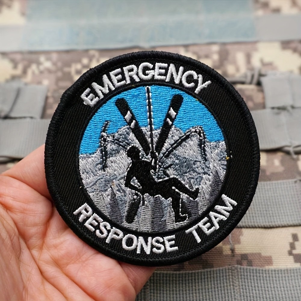 GORGEOUS EMERGENCY RESPONSE TEAM EMBROIDERED IRON-ON PATCH...RARE...