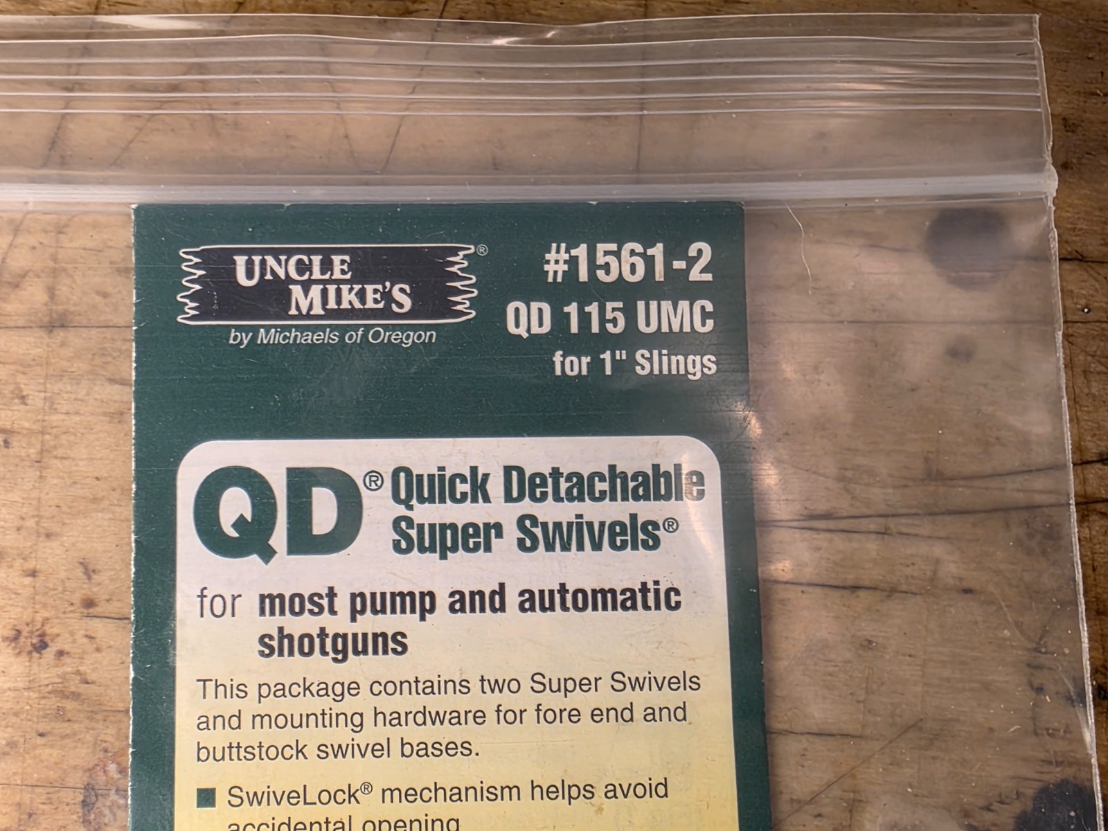 Uncle Mike’s QD 115 UMC Set 1561-2 QD Sling Swivel Kit Most Pump & Auto Shotguns