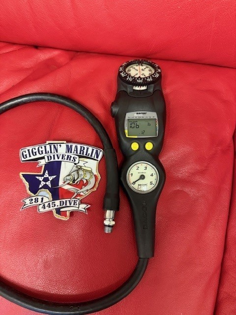 SCUBA COMPUTER - 3 Gauge Nitrox Console w/ Pressure Gauge & Compass