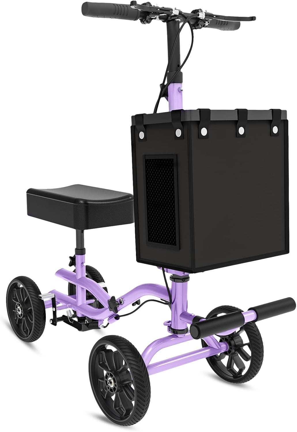 Lightweight Knee Scooter Crutch Alternative, Foldable & Adjustable Knee Scooter