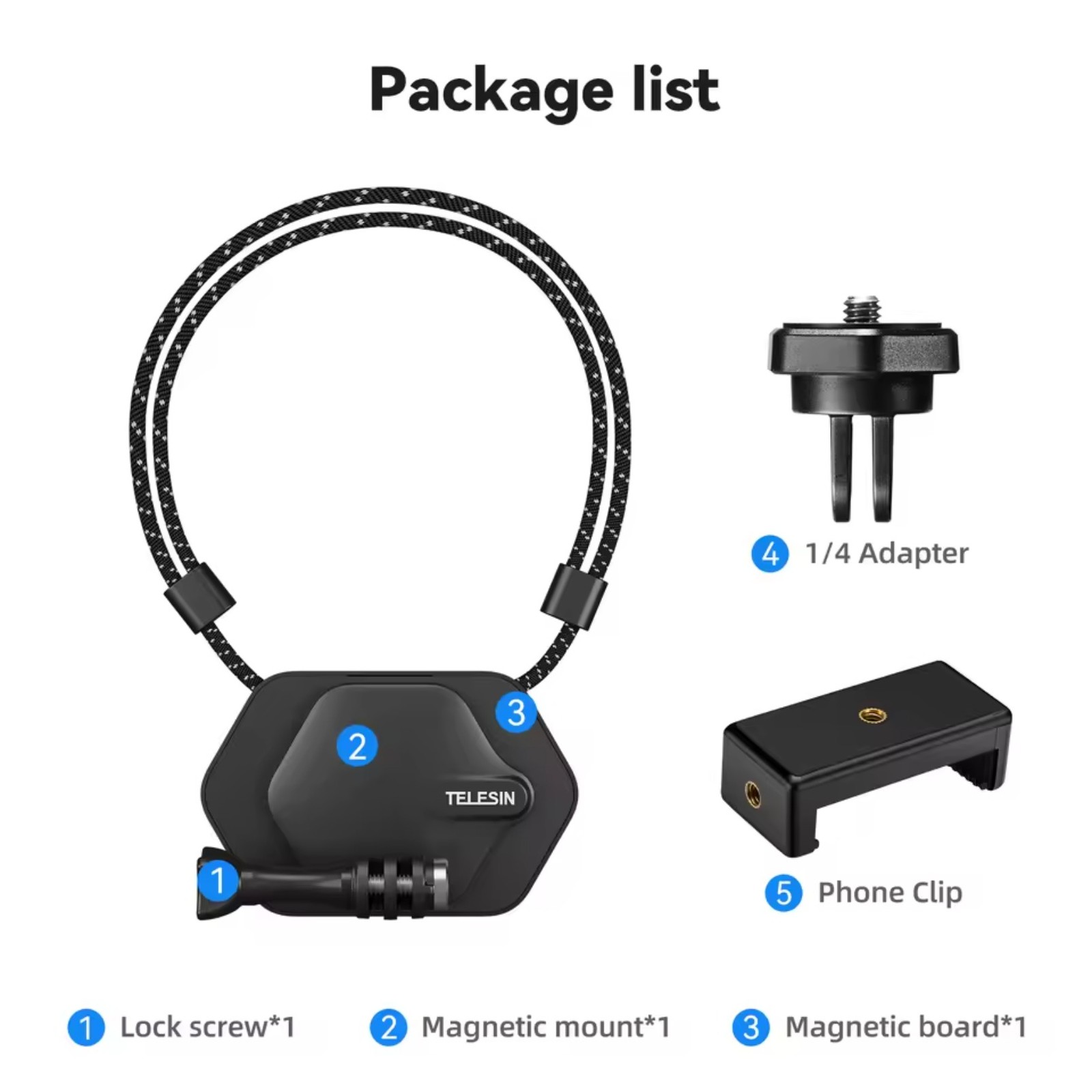 Magnetic Mount Camera Quick Release Neck Holder For GoPro Hero 11 10 Max