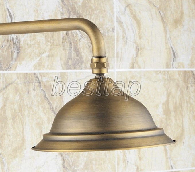 Antique Brass 8 inch Round Bathroom Accessory Rainfall Rain Shower Head ssh047