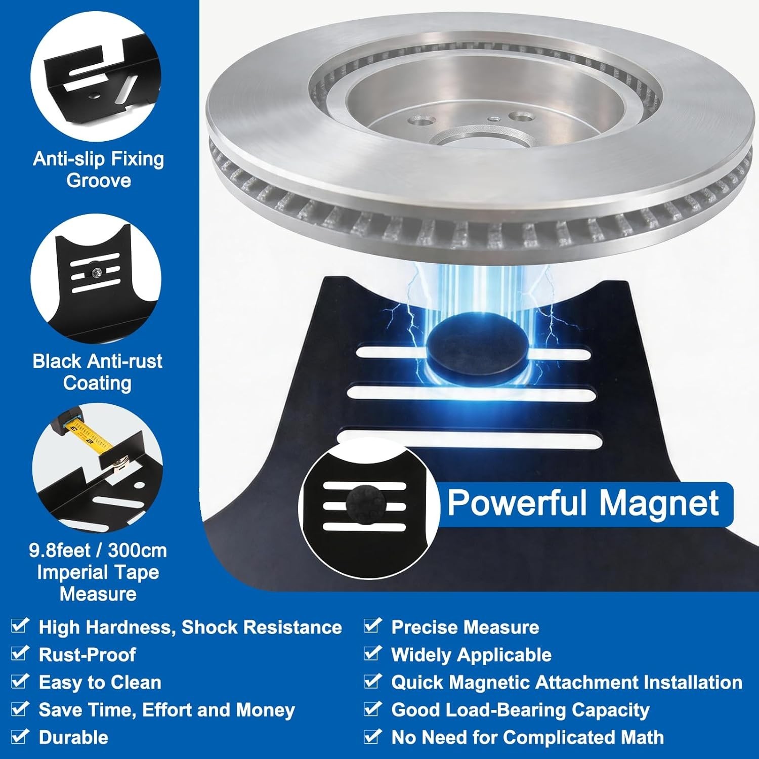Wheel Alignment Tool Kit, 2 PCS Magnetic Measuring Tapes, Heavy Duty