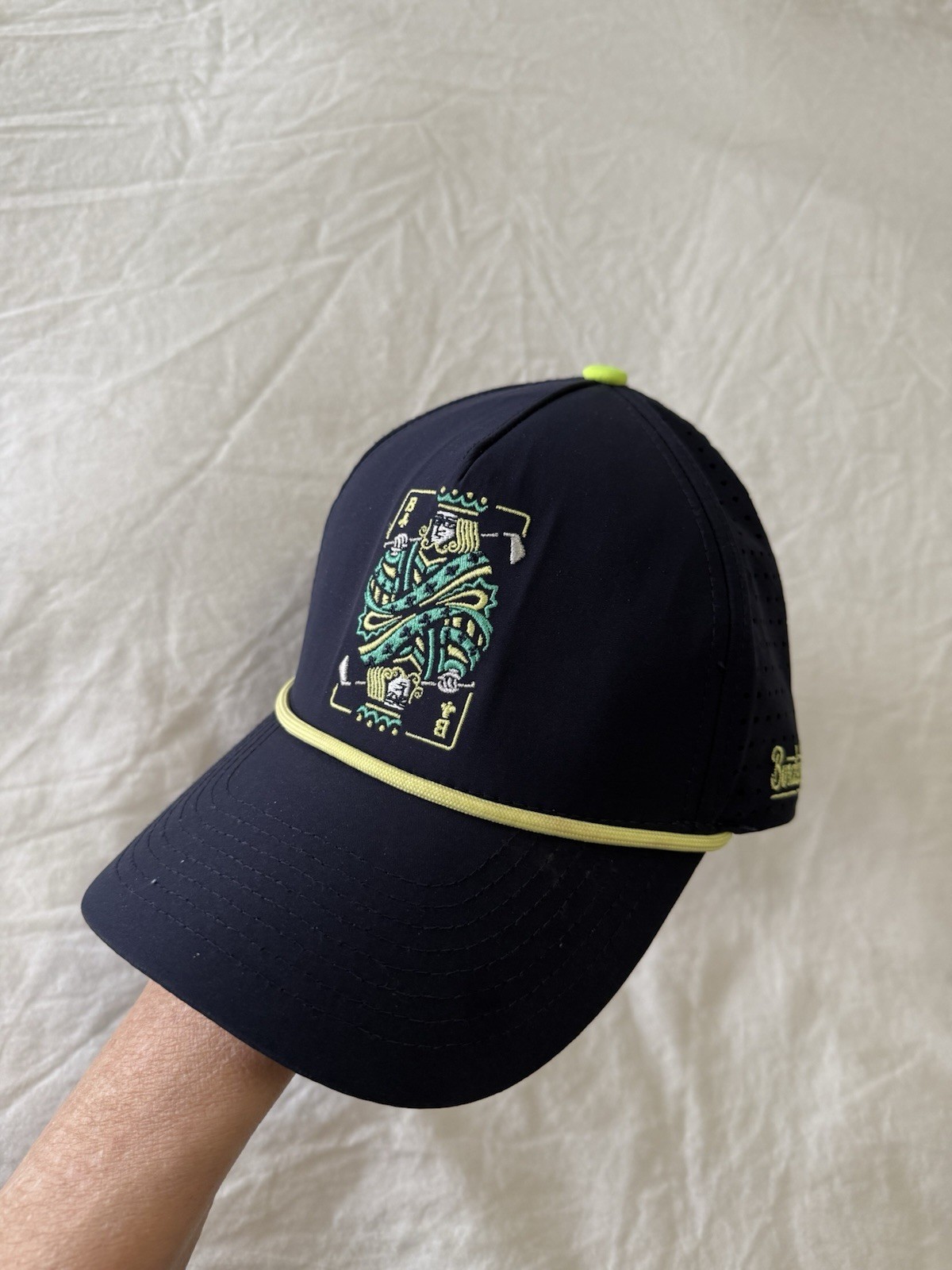 BirdieBoss | One Size | Black High Roller Hat | Golf Casual Outdoors