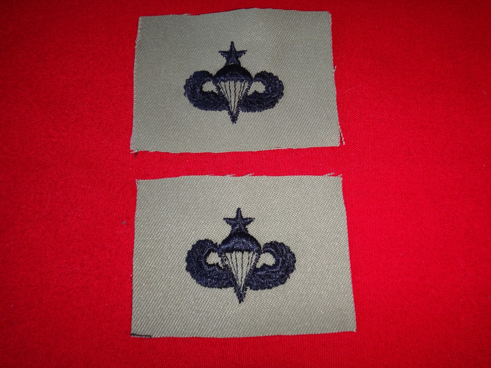 2 US Army Sr. PARACHUTIST Patches *Never Worn*
