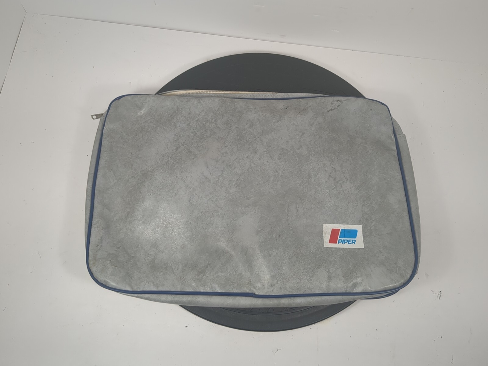 Piper Aircraft Vinyl Document Pouch - Zipper Bag - 16" x 10" Gray