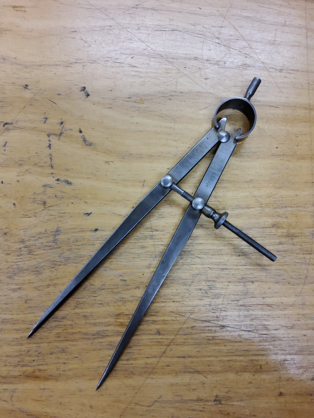 Vintage Sampson Tool & Mfg Co. 8" Machinist Dividers Calipers Metalworking Tool