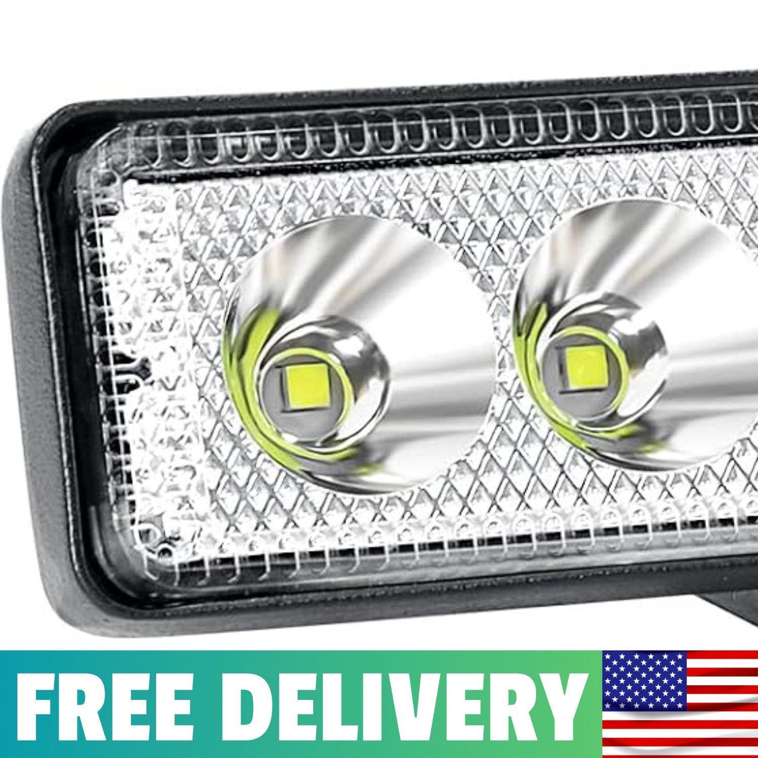 1pc 18W 6 Inch LED Work Light Spot Beam Single Row LED Light Bar 12V 24V Super