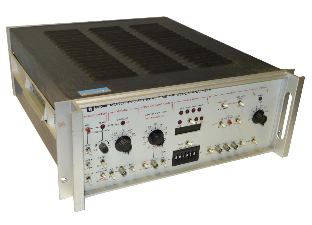 UNIGON 4512 FFT REAL TIME SPECTRUM ANALYZER - SOLD AS IS