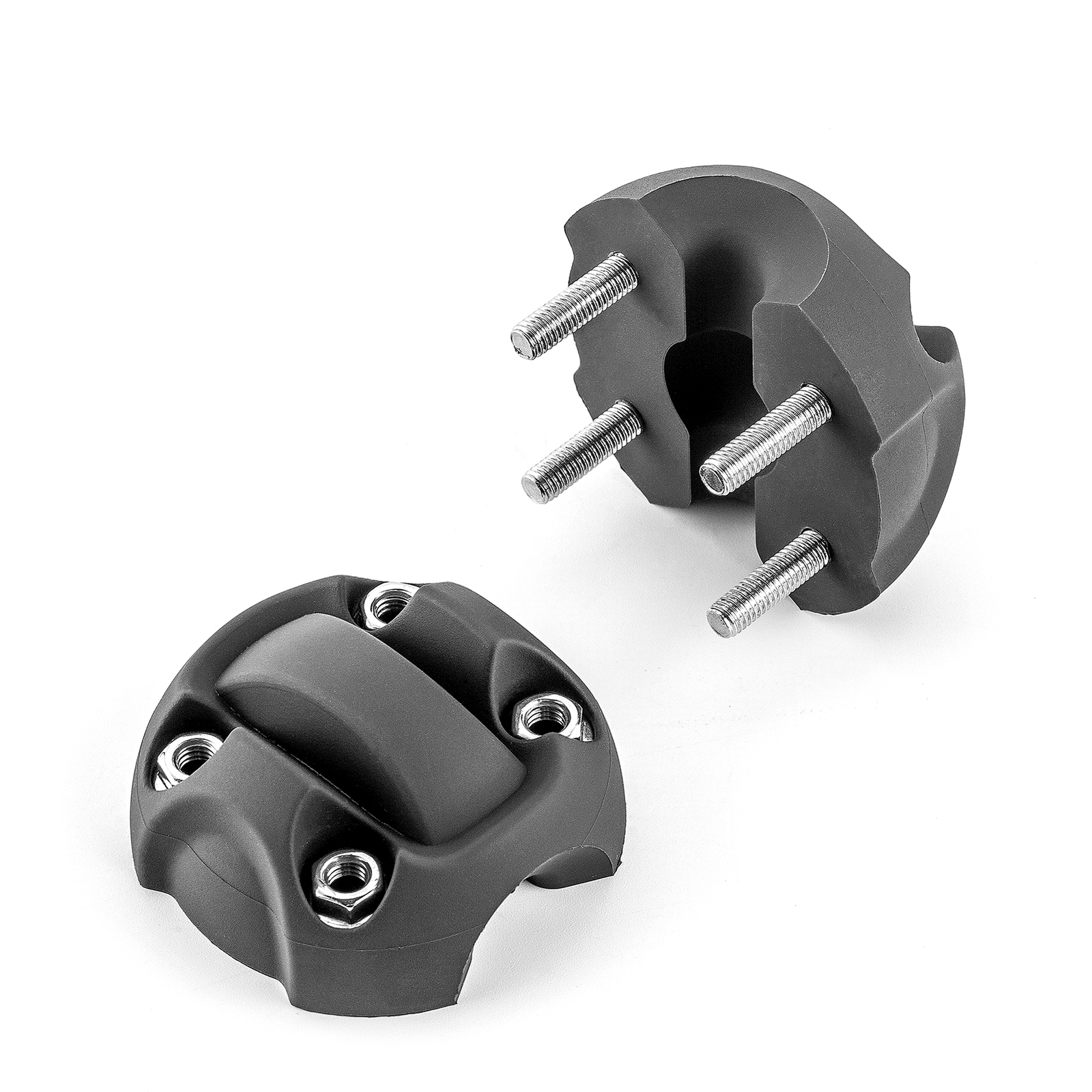 Pair Winch Synthetic Rope Split Cable Hook Stopper Rubber For ATV UTV SUV ORV
