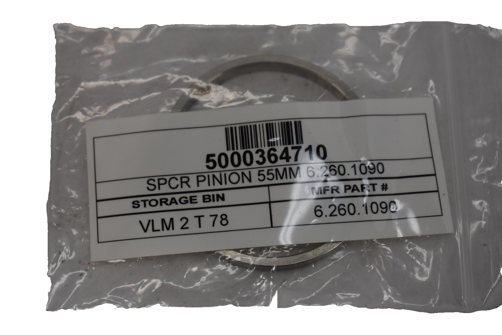 SPCR Pinion Spacer 55MM 6.260.1090 Pinion Gear Shim Transmission Part Ring