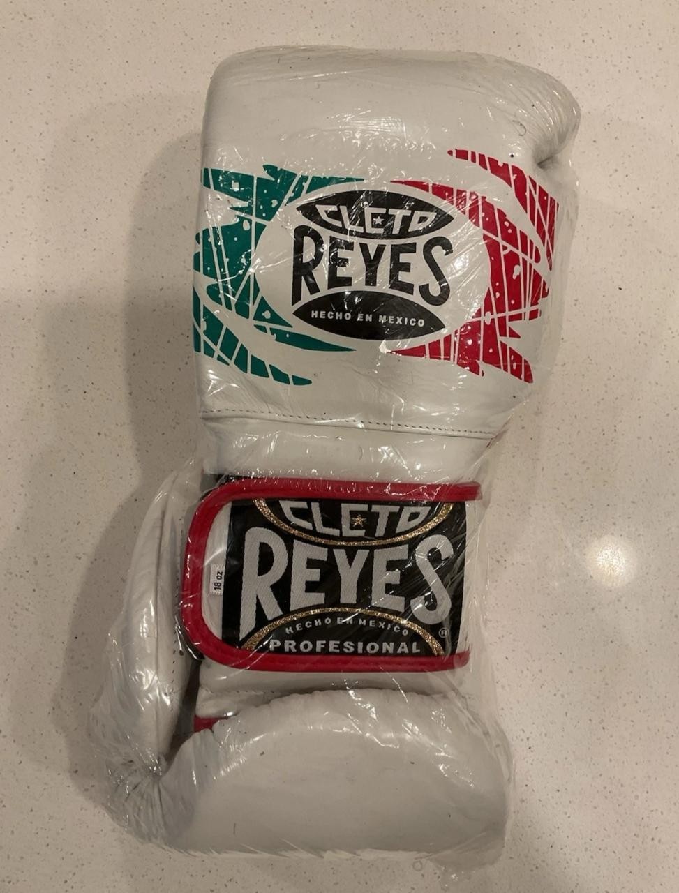 Cleto Reyes Sparring Boxing Gloves pro Hook & Loop Mexican Flag White Red Green
