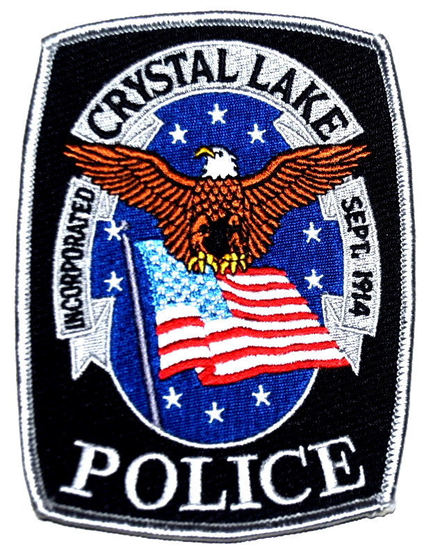 CRYSTAL LAKE – POLICE - ILLINOIS IL Sheriff Police Patch US FLAG EAGLE 5”
