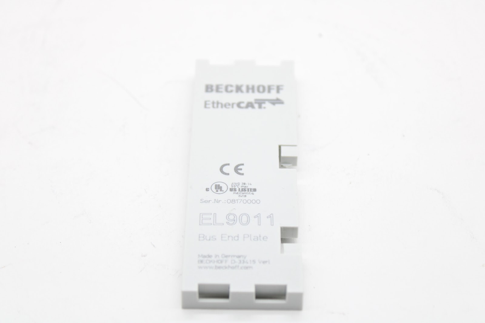 Beckhoff EL9011 EtherCAT Bus End Plate