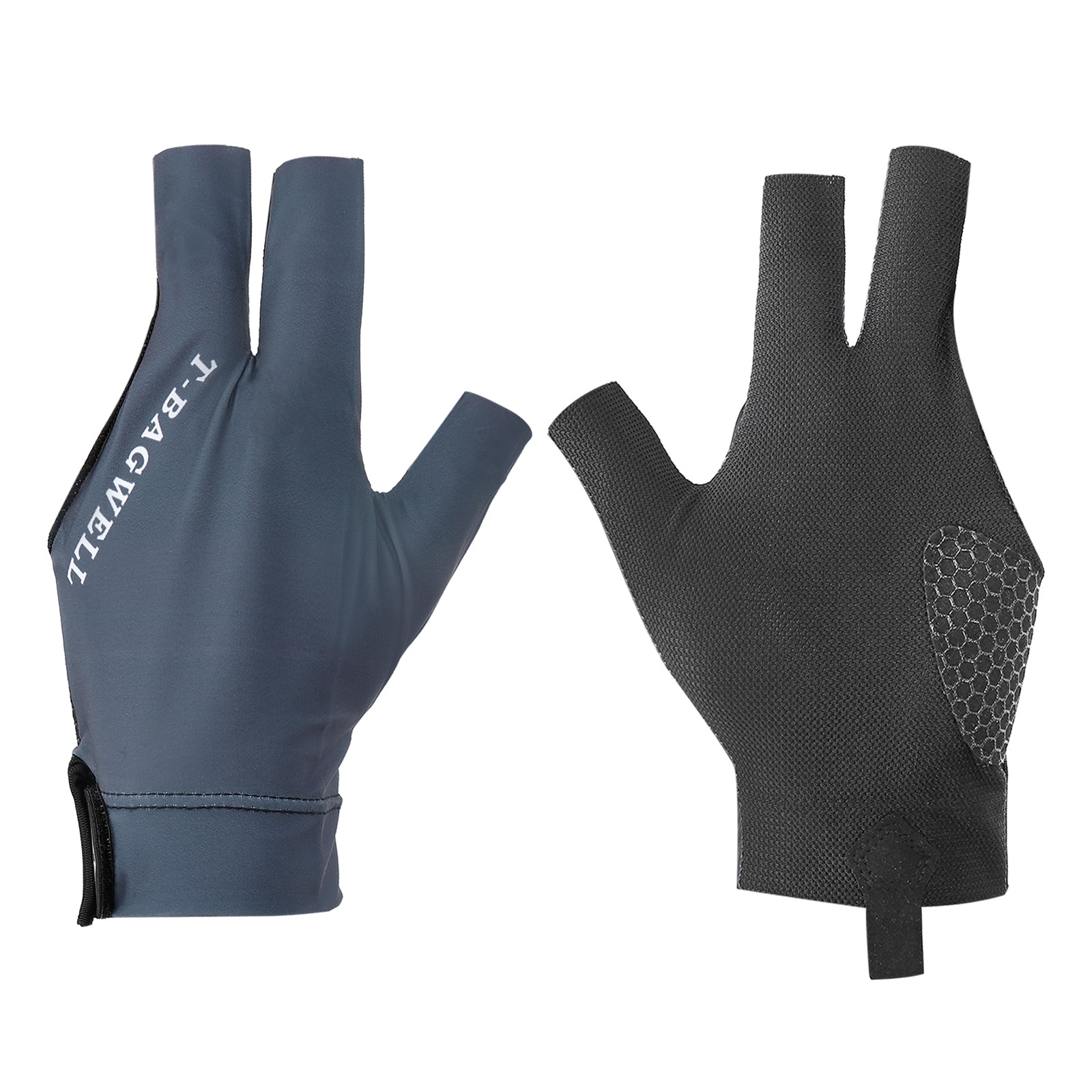 3 Finger Pool Glove Left Hand Billiard Gloves Pool Cue Accessories Blue