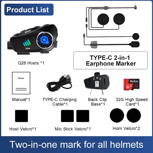 2024 New Bluetooth Helmet Hedaset High Definition Wireless Camera Recorder