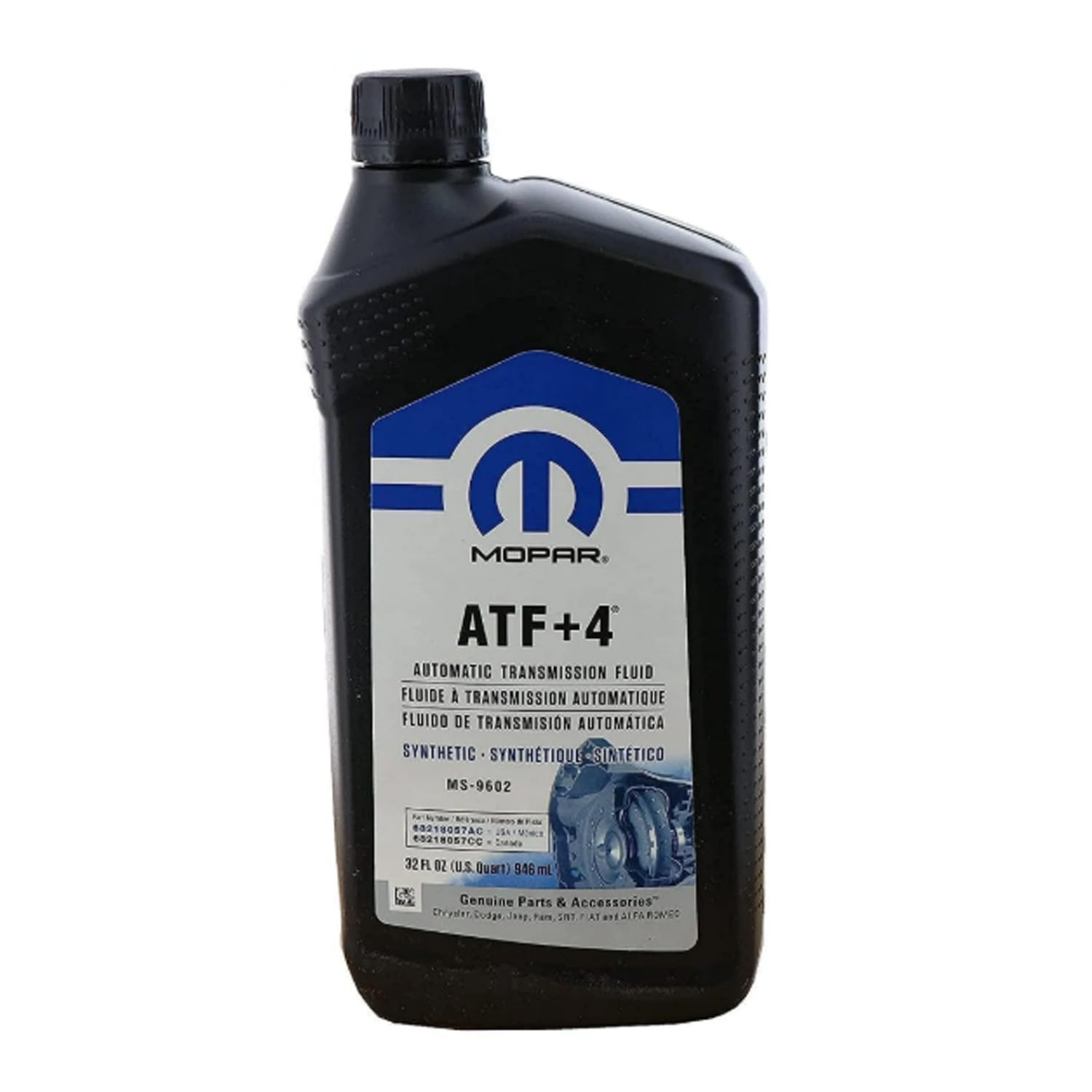 Chrysler (68218057AC) Genuine Mopar Fluid ATF+4 Automatic 1 Quart (32 Ounces)