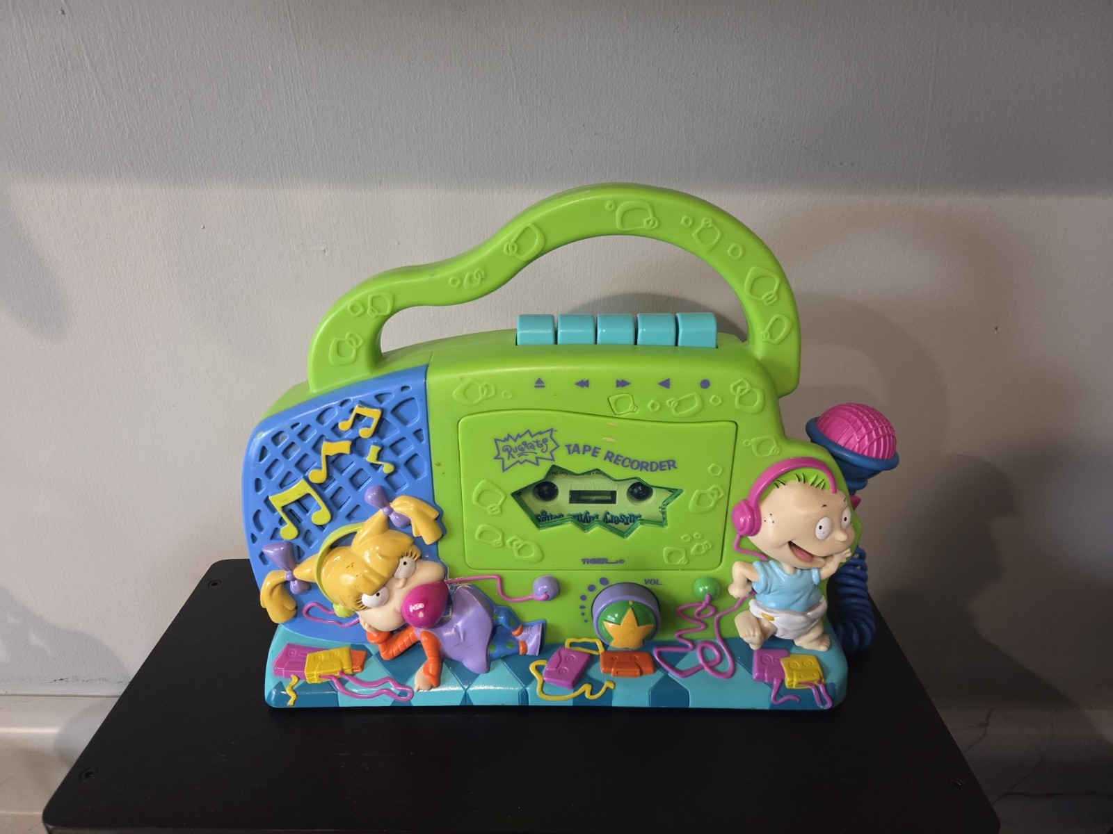 vintage Rugrats Karaoke Cassette Player 1999 Tiger Electronics Works