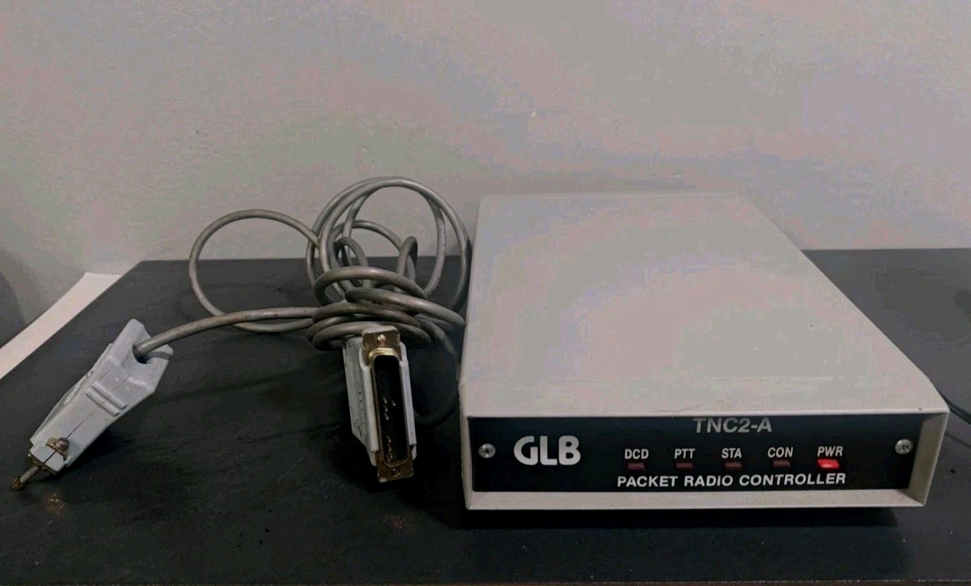 GLB TNC2-A Packet Radio Controller Terminal Node Controller Ham Radio w/ Cables