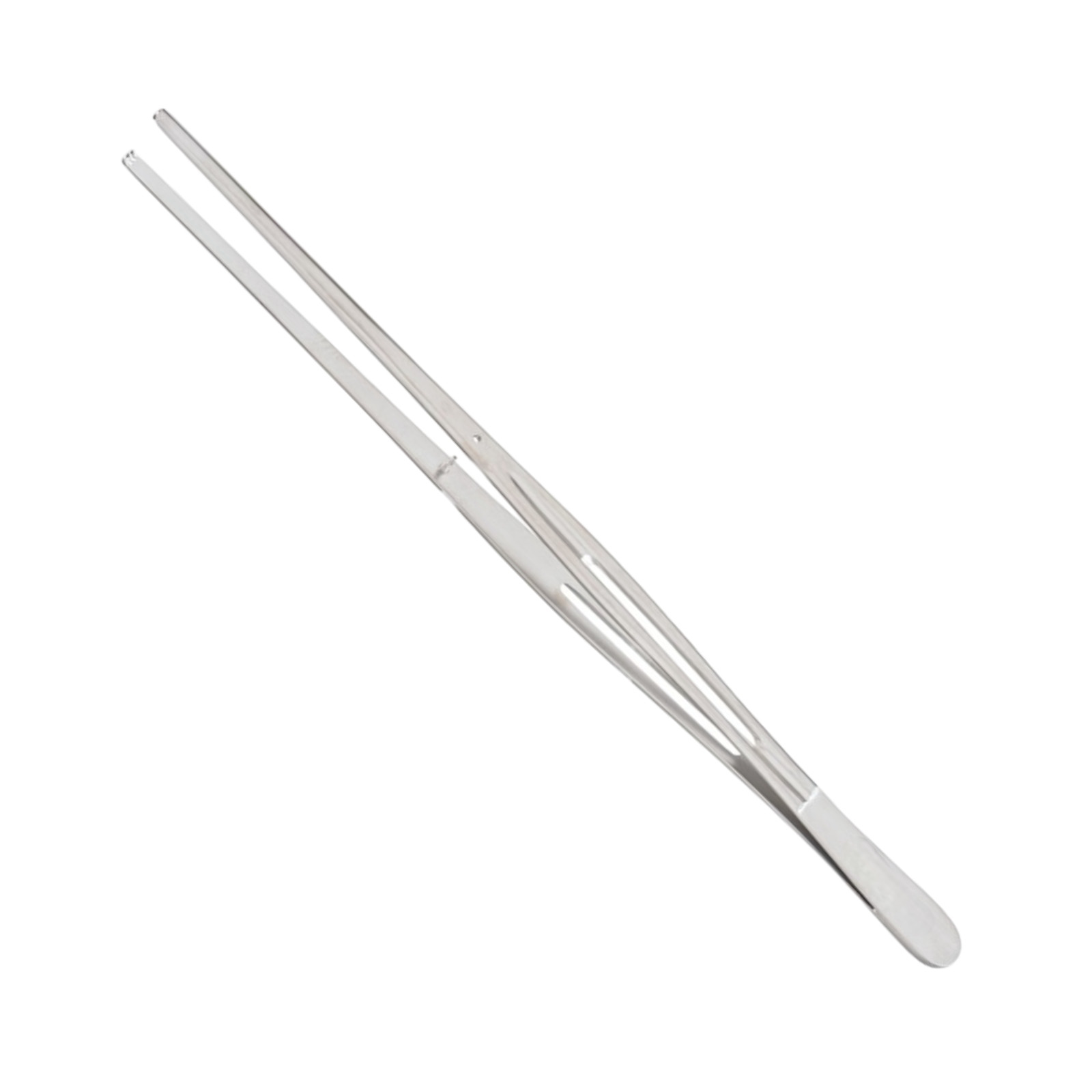 Kelly Tissue Forceps, 9", Straight, 3x4 Teeth, Slotted Gutch Handles