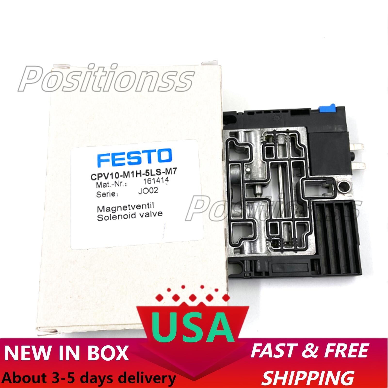 New FESTO CPV10-M1H-5LS-M7 161414 Solenoid Valve