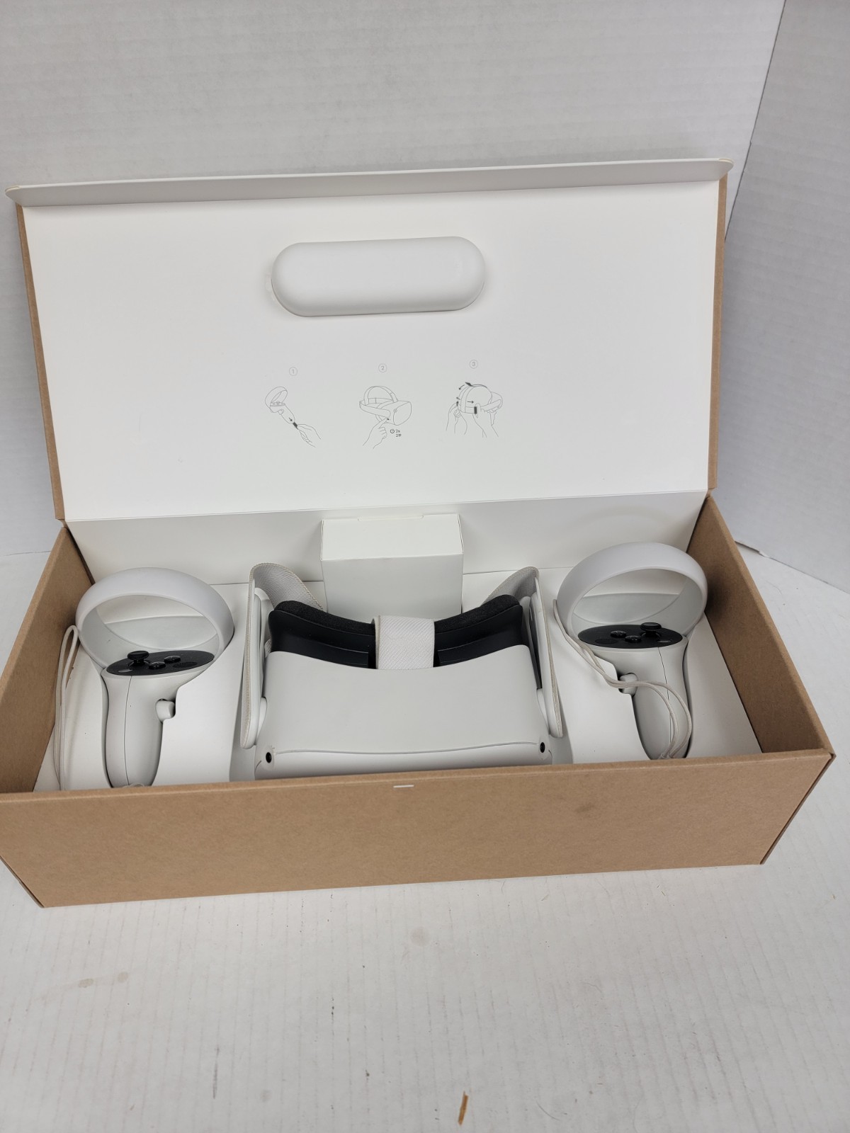 Meta Oculus Quest 2 VR Headset Used With Box