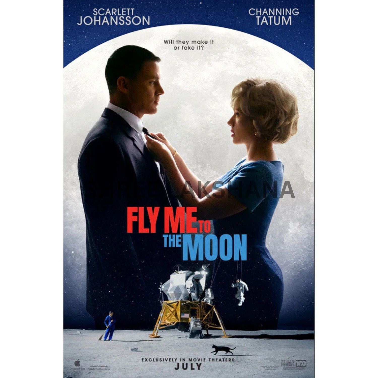 Fly Me To The Moon 2024 Blu-ray Disc  Brand New 1080p Full HD  All Region