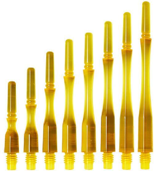 COSMO FIT SHAFT GEAR HYBRID-LOCKED DART SHAFTS - CLEAR YELLOW - SET OF 3