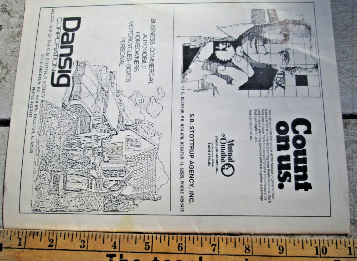 1981 Regional Basketball Tournament Program Mt. Zion & Decatur High School Ill.