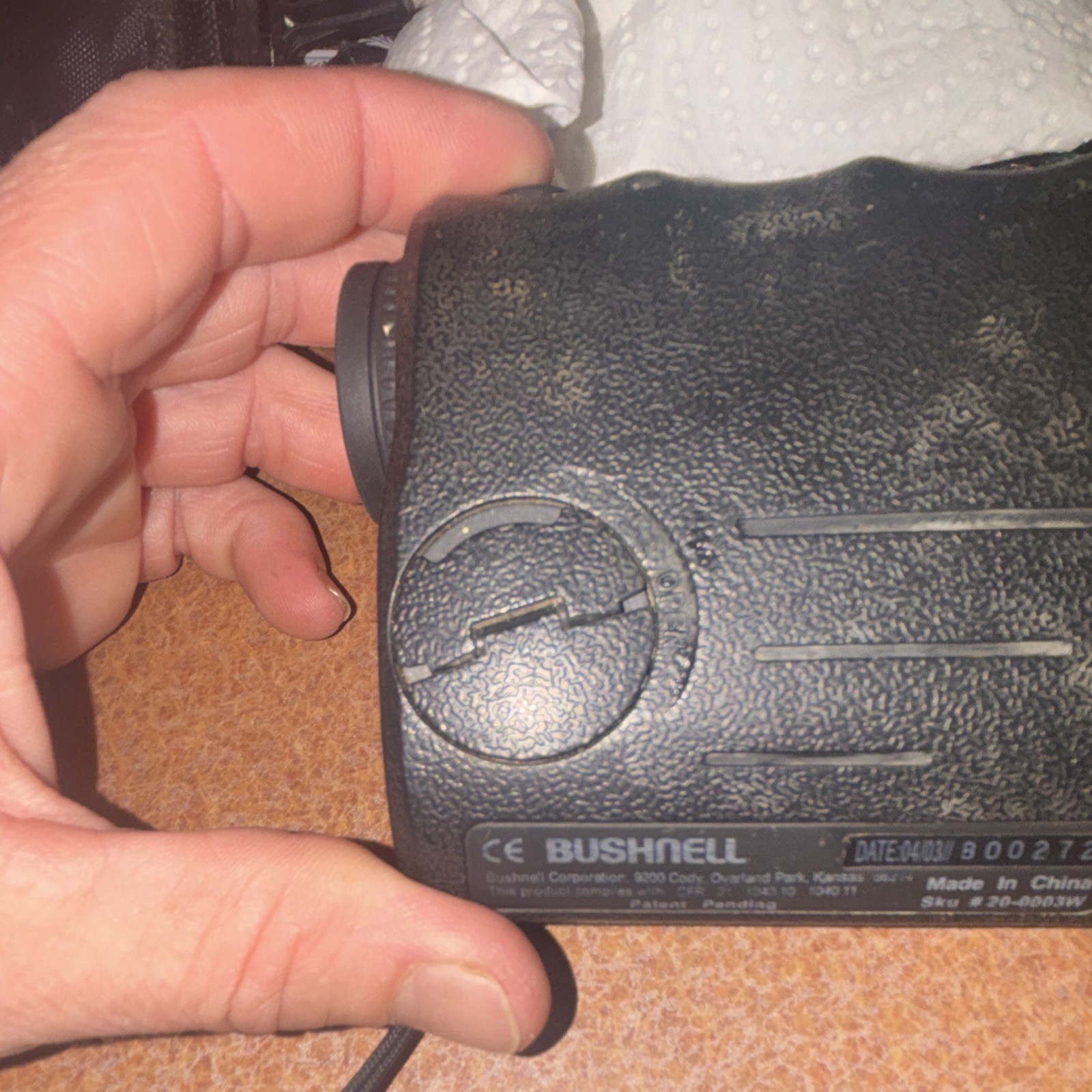 Bushnell Yardage Pro Golf Rangefinder Waterproof Black w/ Carry Case