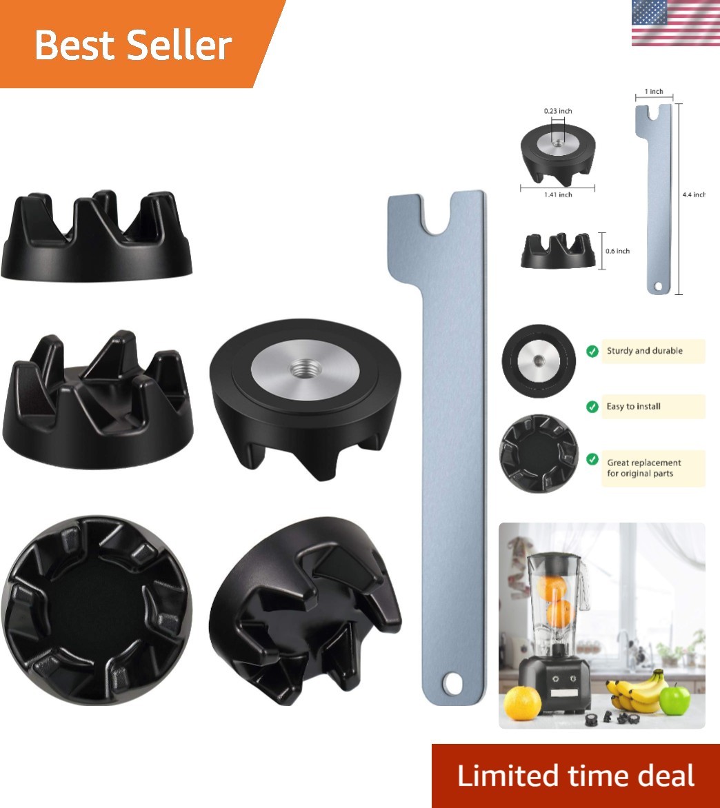Durable 5-Pack Blender Couplers and Wrench - Fits WP9704230VP, Modern Design