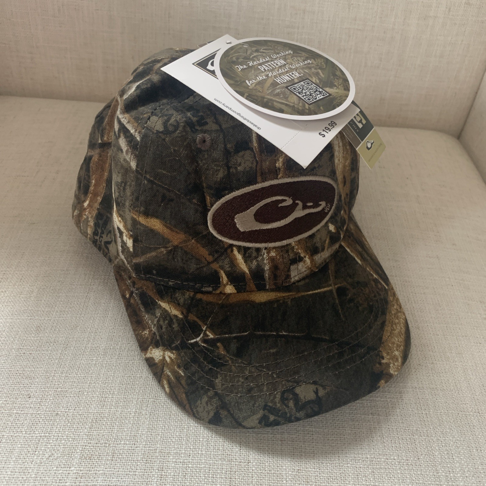 Drake Waterfowl Systems Cotton Camo Cap Max 5 One Size NWT