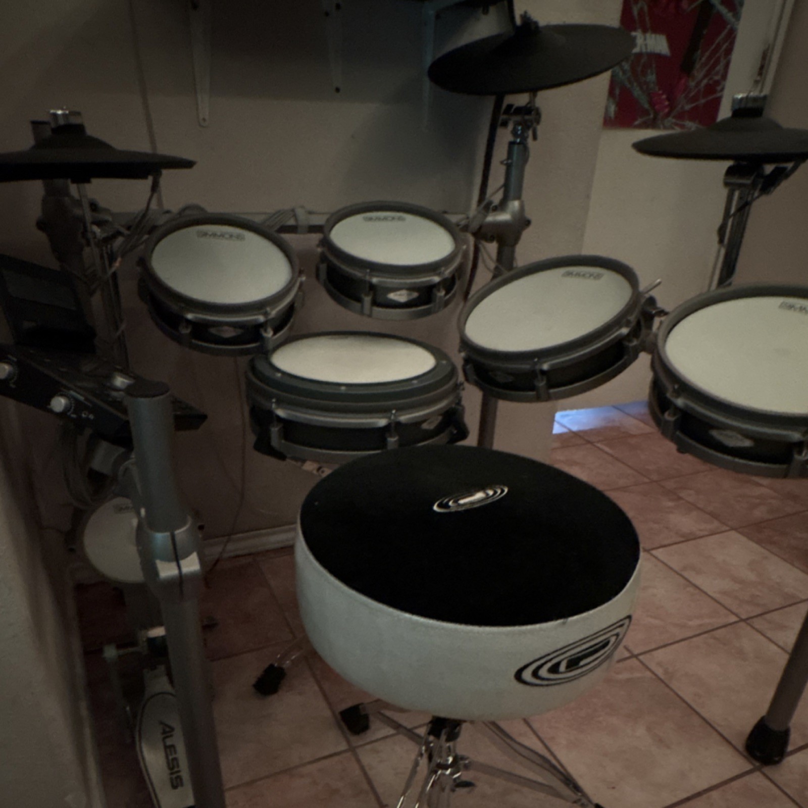 Alesis Electronic Drum Kit 8 Pads with Drum Sticks, Snare, Tom, Crash, Ride